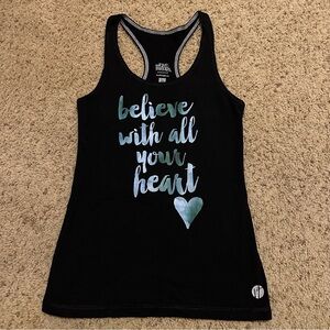 Raw Threads Believe Racerback Tank Top XS